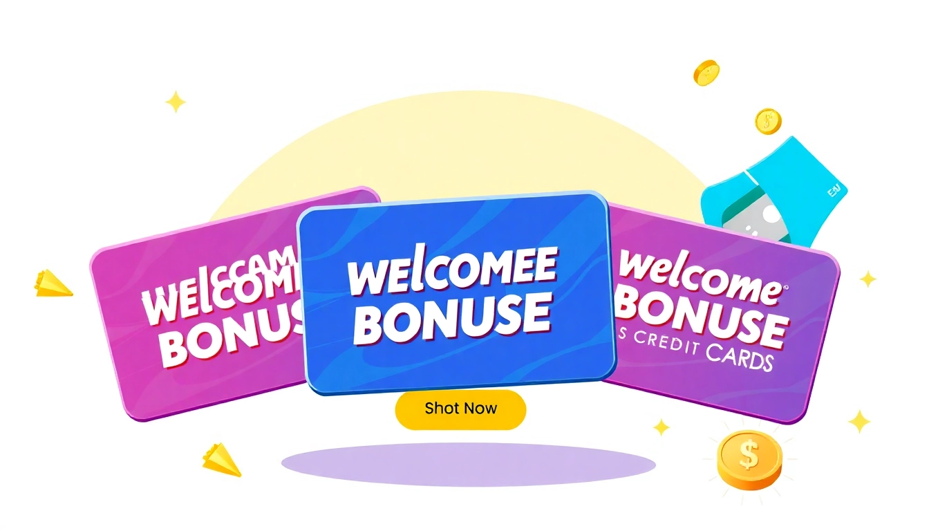 Unlock significant welcome bonus offers from credit cards by visualizing enticing rewards journey.