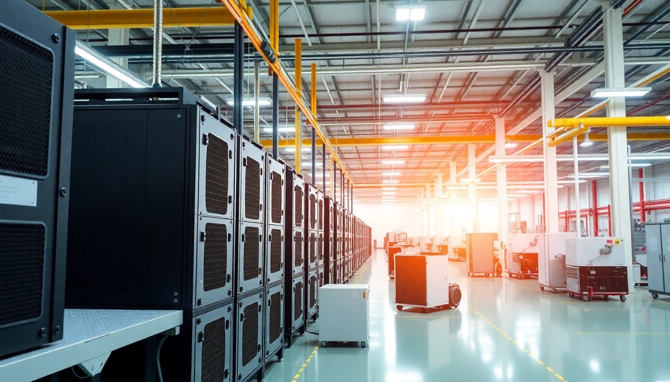 Power Supply Manufacturer producing high-quality products in a modern industrial setting.