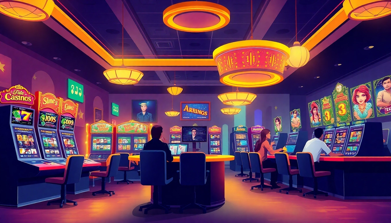 Play exciting games at Petirzeus88, featuring colorful slot machines and professional dealers.