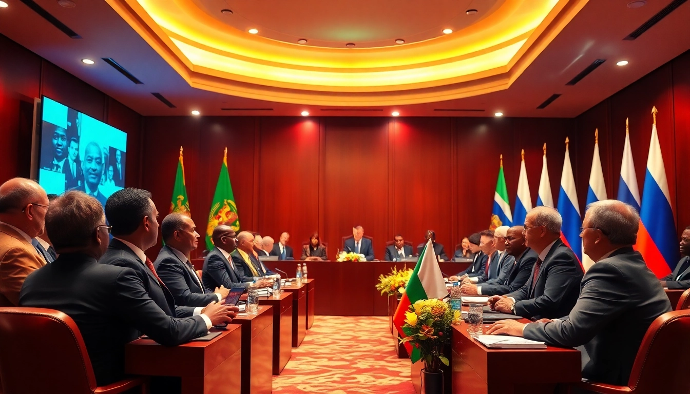 Engage with the media Afrique Russie as leaders discuss economic ties at a vibrant conference.