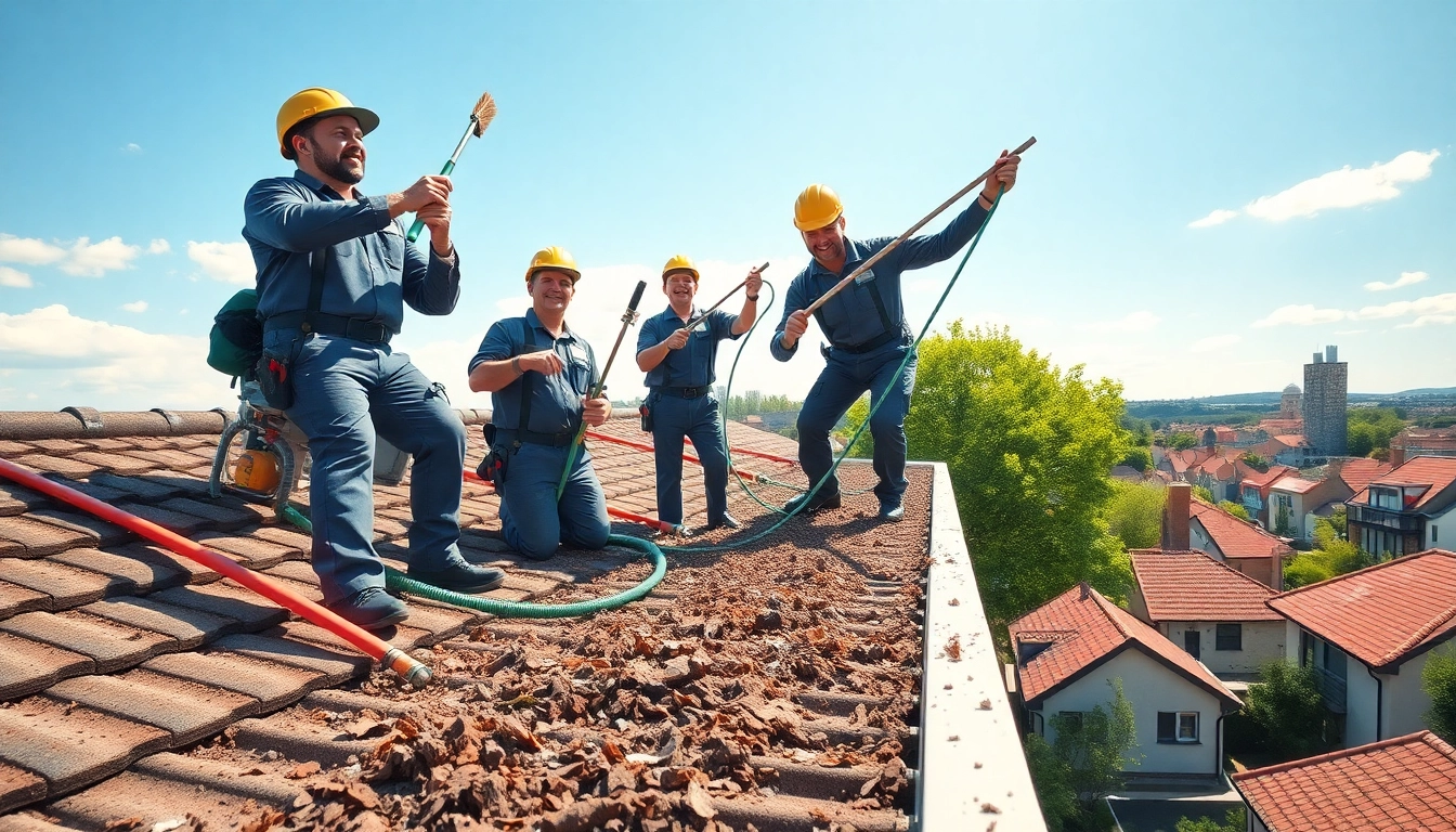 Cleaning gutters efficiently in Arnhem with professionals focusing on Dakgoot schoonmaken arnhem.