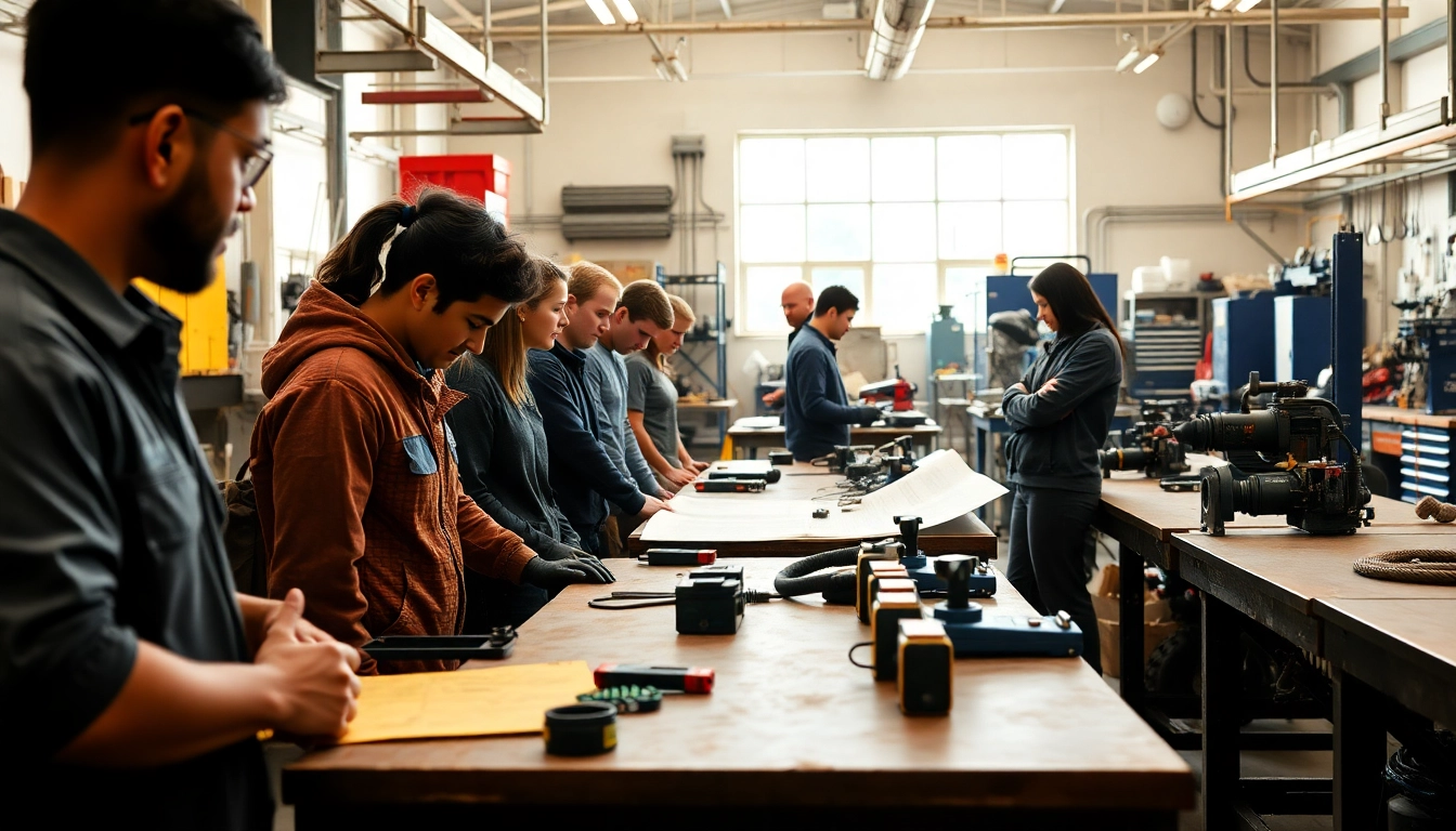 Students learning at a trade school knoxville tn focusing on hands-on skills development