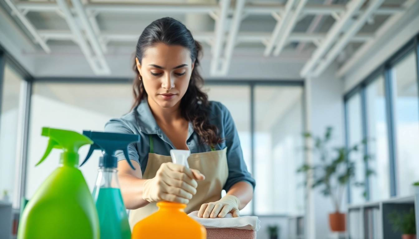 Efficient commercial cleaning Melbourne service showcased in a bright office environment.
