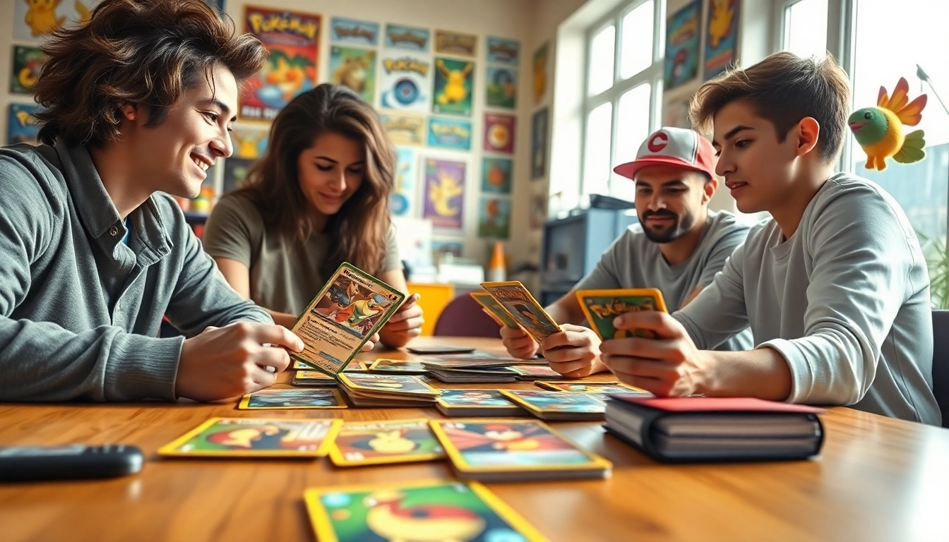 Trading vibrant Pokemon cards in India, showcasing the excitement of collectors.