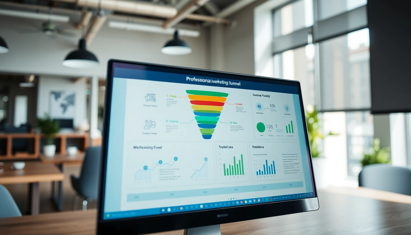 Maximize your sales with ClickFunnels in a professional office setting showcasing an online marketing funnel.