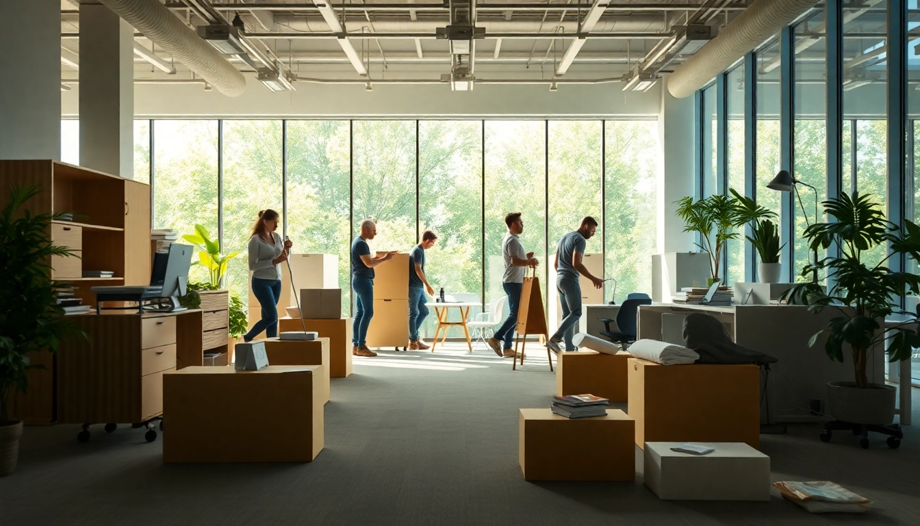 Streamlining offices with effective office clearance services in a modern workspace.