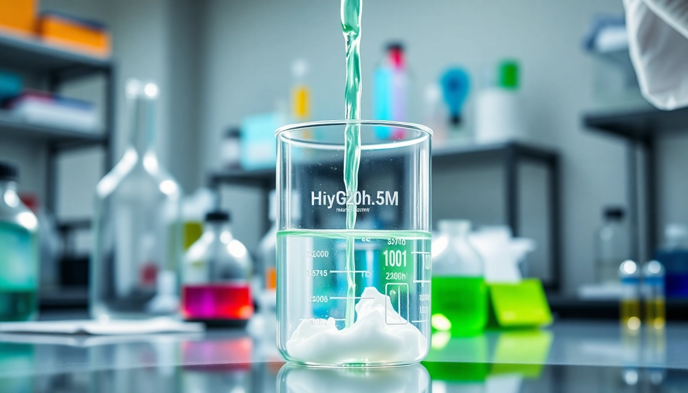 Mixing Hydroxypropyl Methylcellulose in a laboratory for innovative applications.