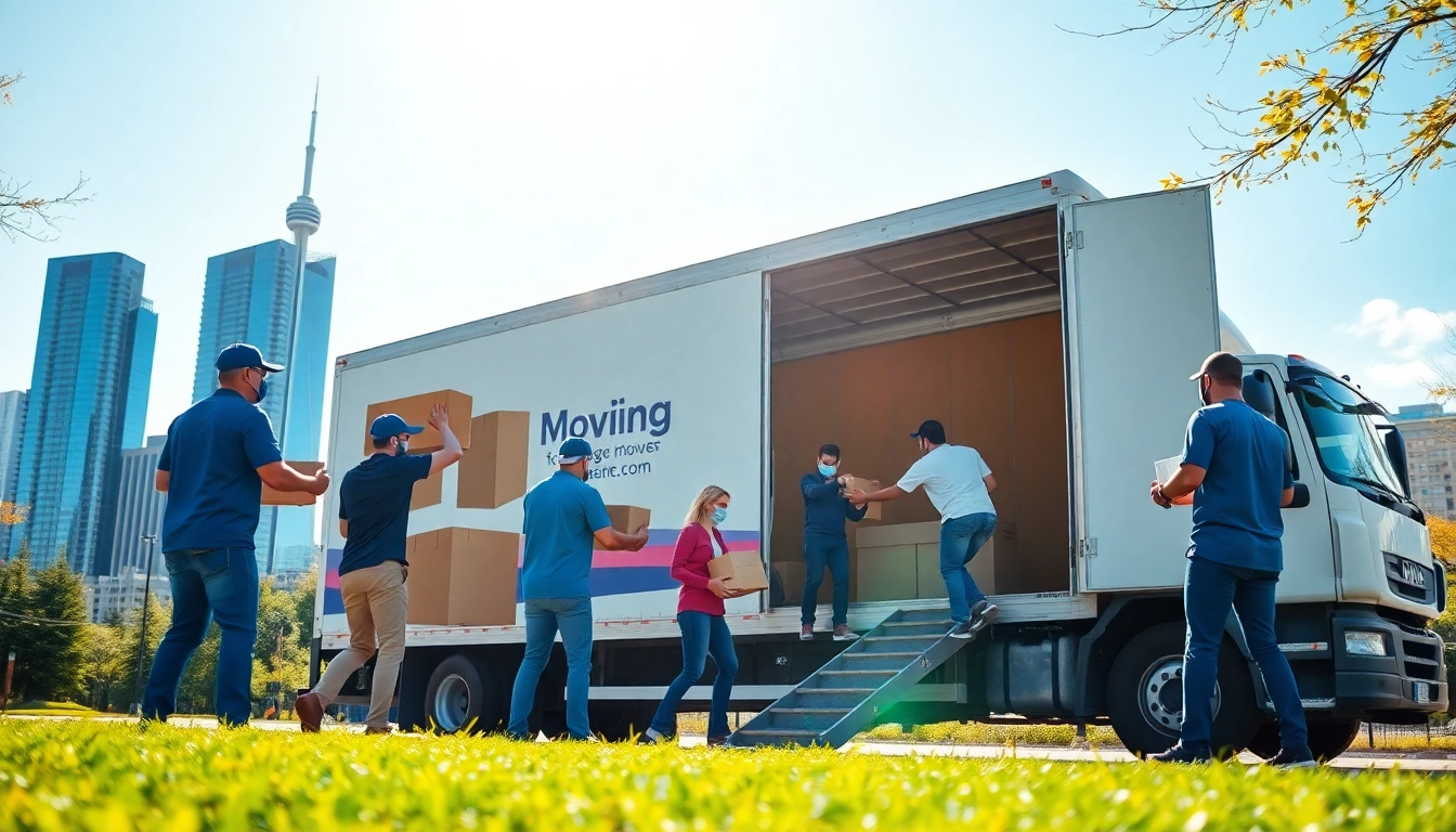 Best moving company in Toronto team efficiently packing customer's items for a seamless relocation.