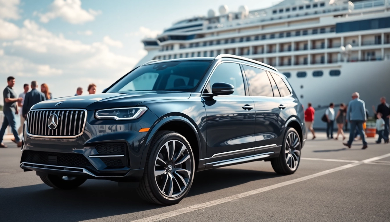 Book cruise port transfer Dover with a luxury vehicle ready for cruisers at the port.