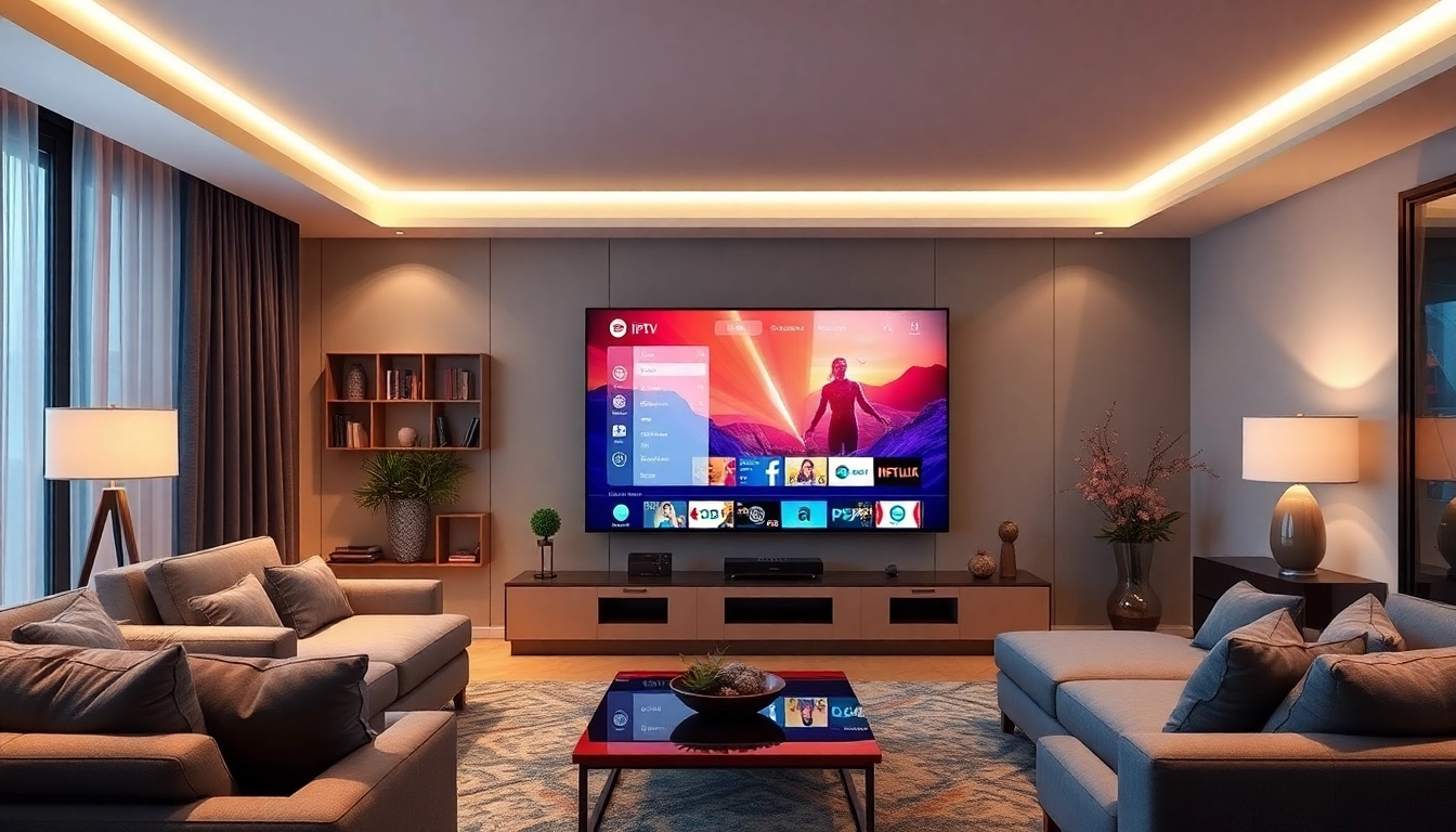 Streamline your viewing experience with the best usa iptv solution in a modern living room setup.